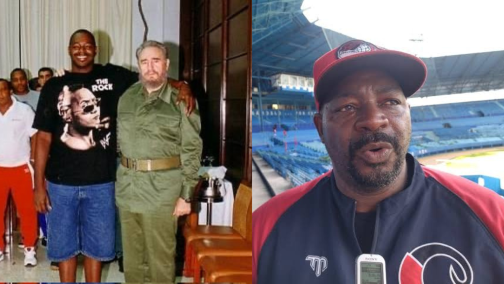 Pedro Luis Lazo y Fidel Castro