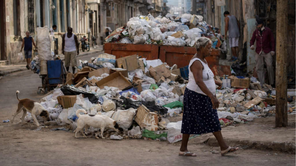 Basureros en La Habana