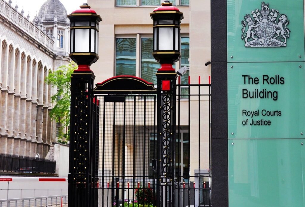 Entrada del Rolls Building, parte del complejo judicial de Londres, en una fotografía de 2015.